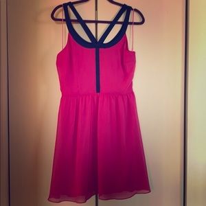 Lauren Conrad Magenta Dress